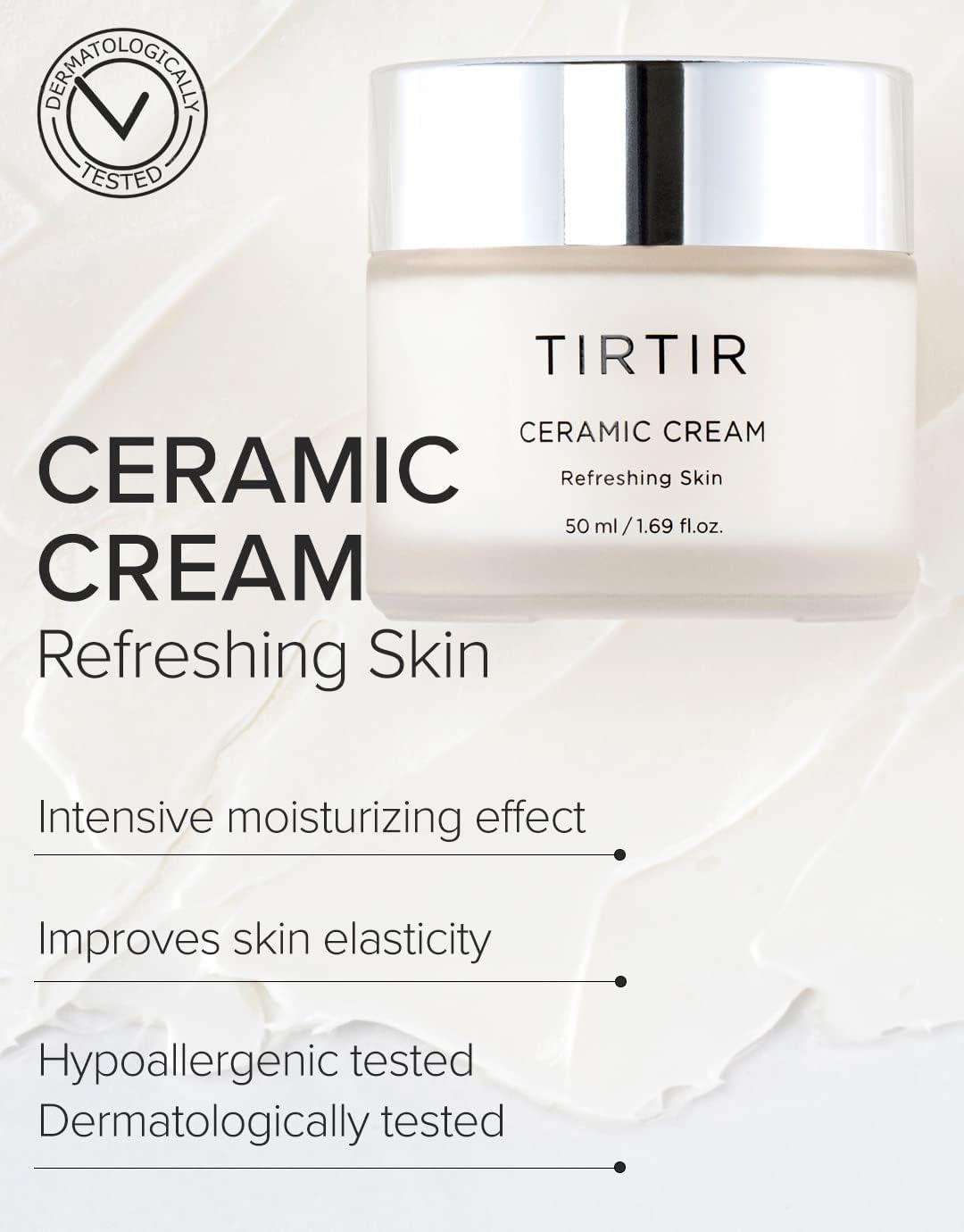TIRTIR Natural Ceramide Cream (1.69 Fl.Oz/ 50ml)
