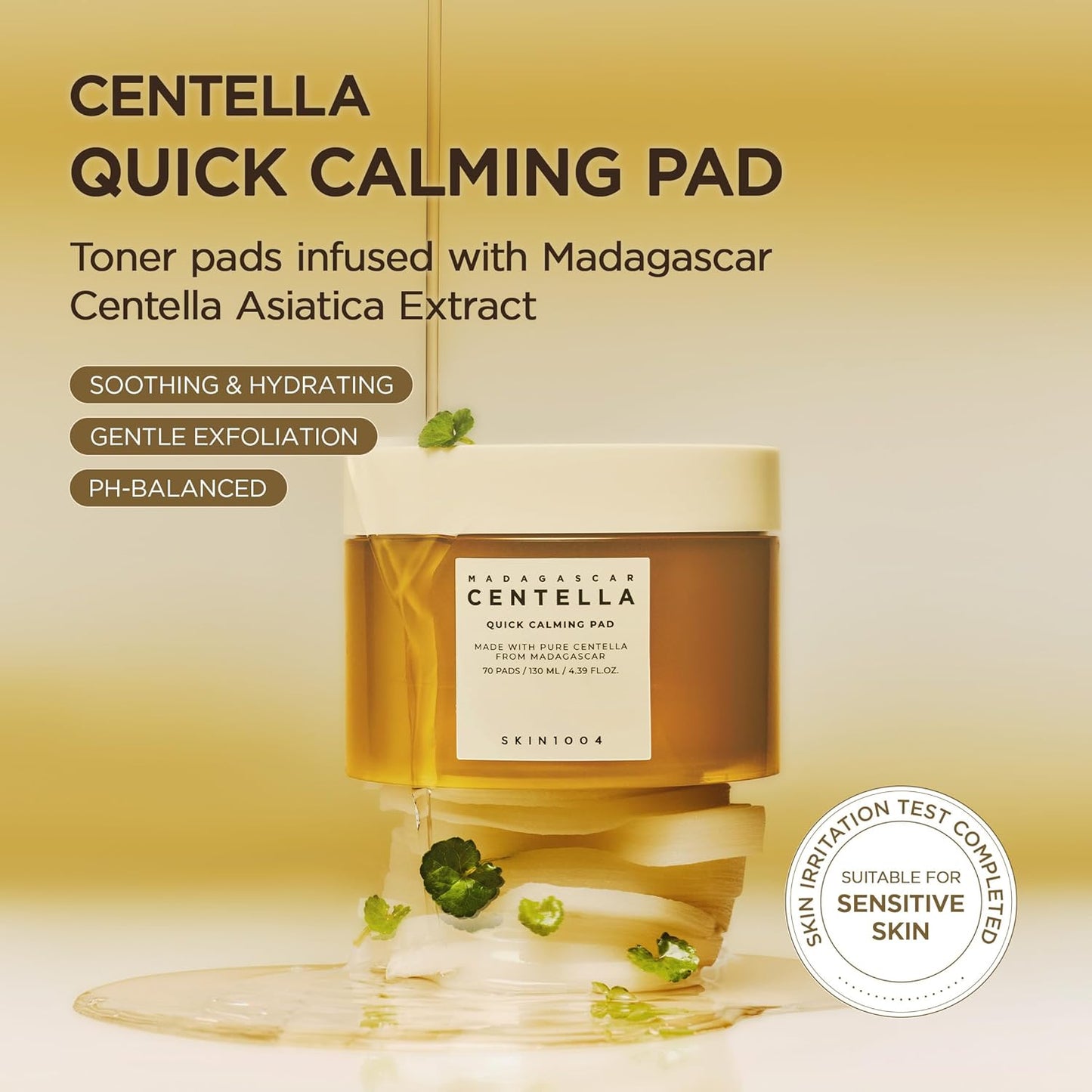 SKIN1004 Centella Quick Calming Pad, 70 Pads