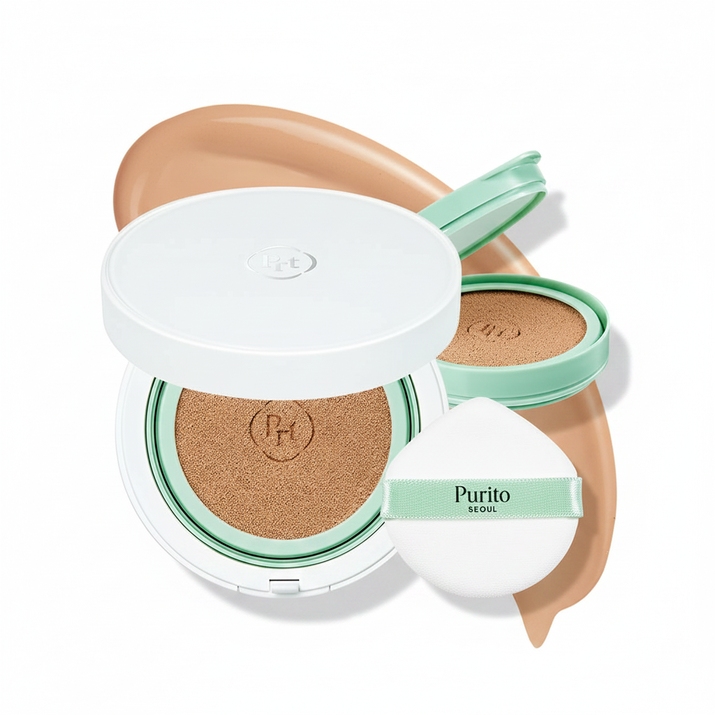 PURITO SEOUL Wonder Releaf Centella BB Cushion #23 Natural Beige (15g, 0.52 fl.oz)