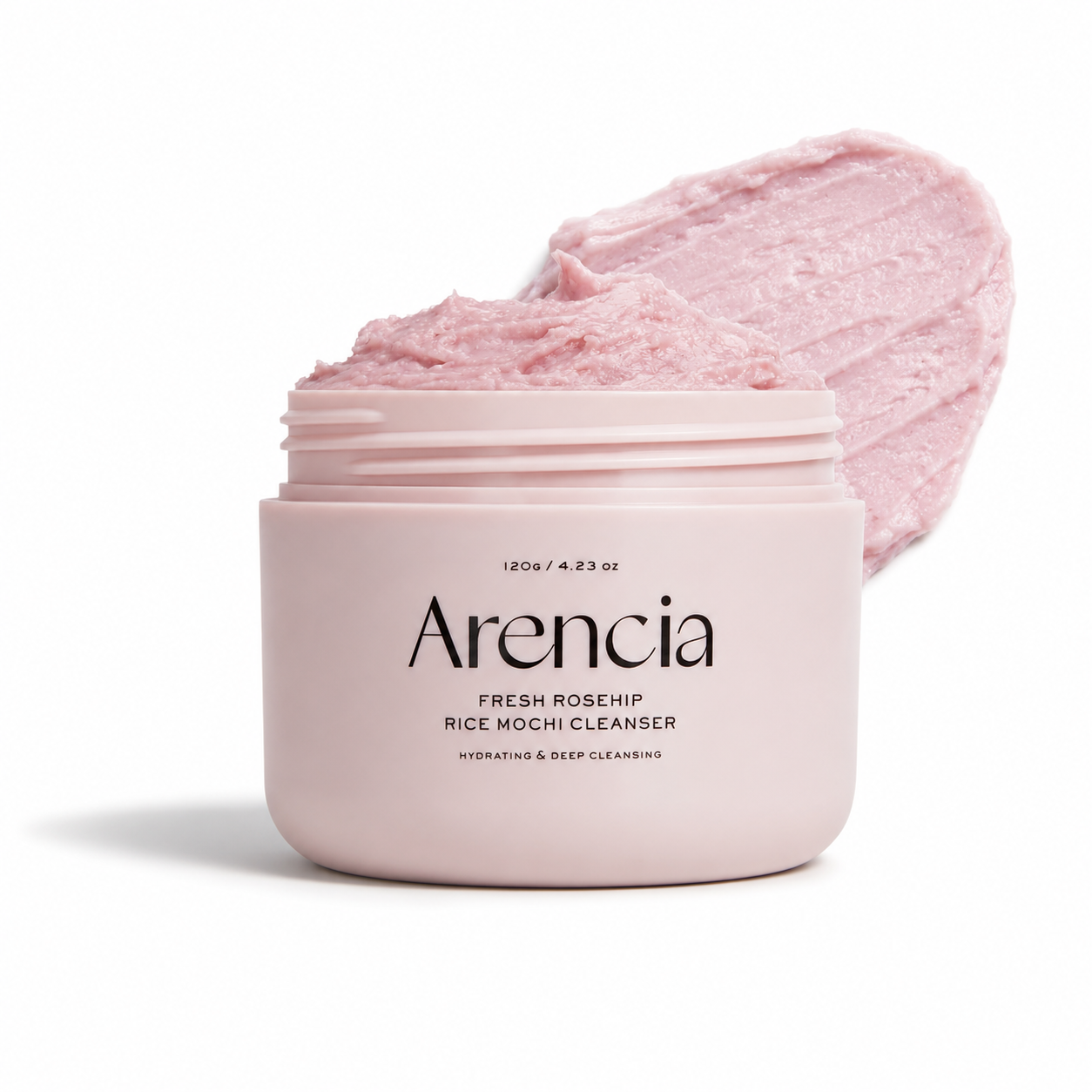 Arencia Rosehip Brightening Rice Mochi Face Cleanser & Daily Scrub (120g/ 4.23oz.)
