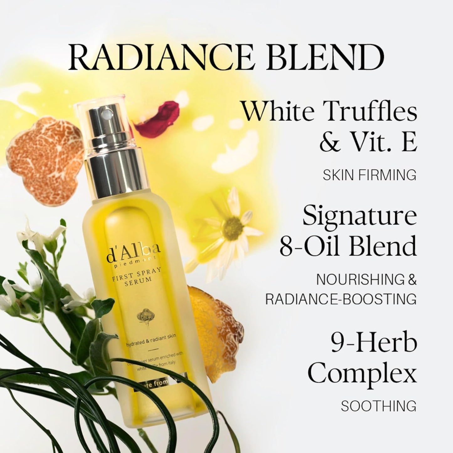 Sérum aromático en spray d'Alba Piamonte con trufa blanca italiana