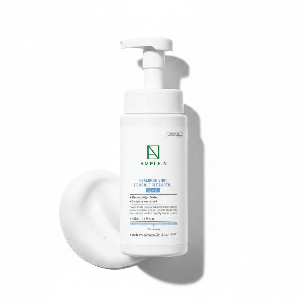 AMPLE:N Hyaluron Shot Bubble Cleanser (15.21 Fl.Oz/ 450ml)