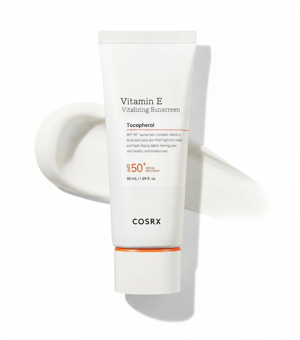 COSRX Vitamin E Vitalizing Face Sunscreen SPF 50, 1.69 fl oz