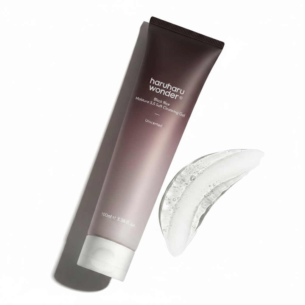 HARUHARU wonder Black Rice Moisture 5.5 Soft Cleansing Gel, 3.4 fl.oz