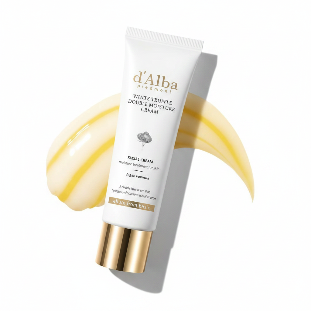 d'alba Piedmont White Truffle Double Moisture Cream, 2-in-1 Face Moisturizer (2.02 oz)