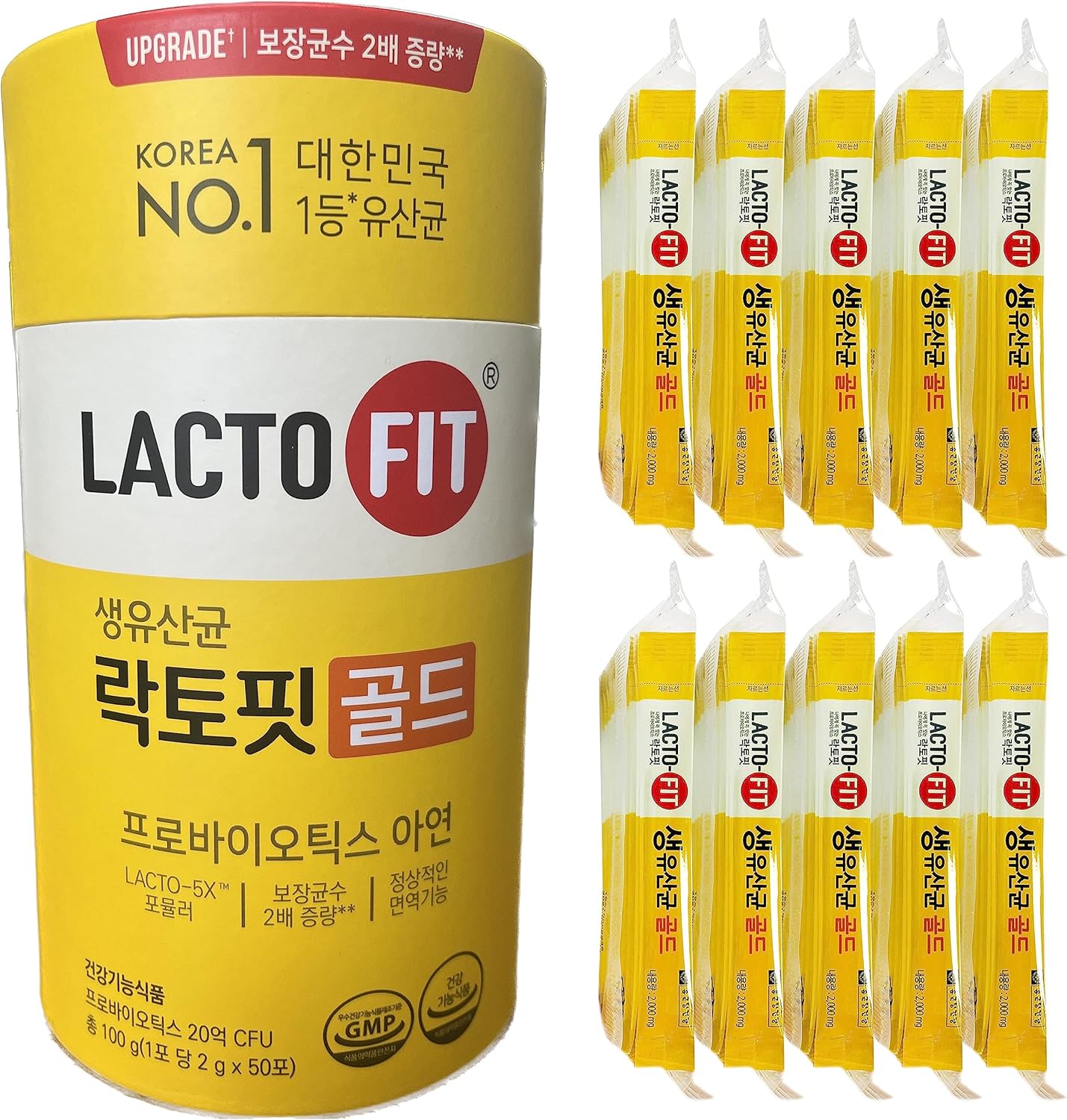 LACTO-FIT Chongkundang Healthcare Gold Probiotic 50 Pack Powder Sticks