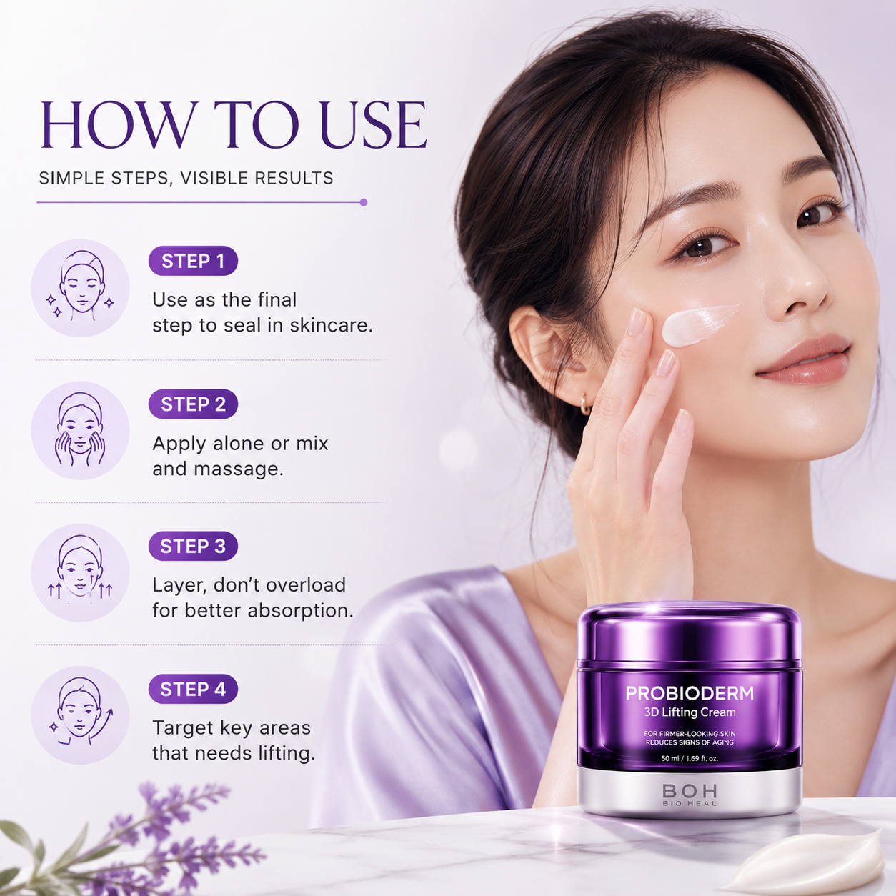 BIOHEAL BOH Probioderm 3D Lifting Cream (1.69 Fl.Oz/ 50ml)