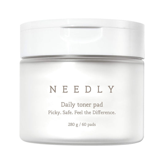 Needly Daily Toner Pad, Exfoliating Facial Pads with BHA & PHA (60 pads)