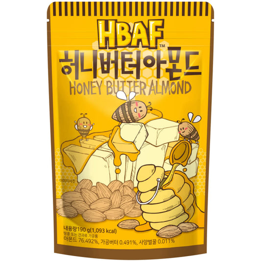 Gilim Tom's Farm Korean Seasoned Almonds Honey Butter Flavor 190g