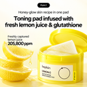 beplain Lemon C Glutathione Brightening Pad (70 Pads / 4.4 Fl.Oz / 130ml)