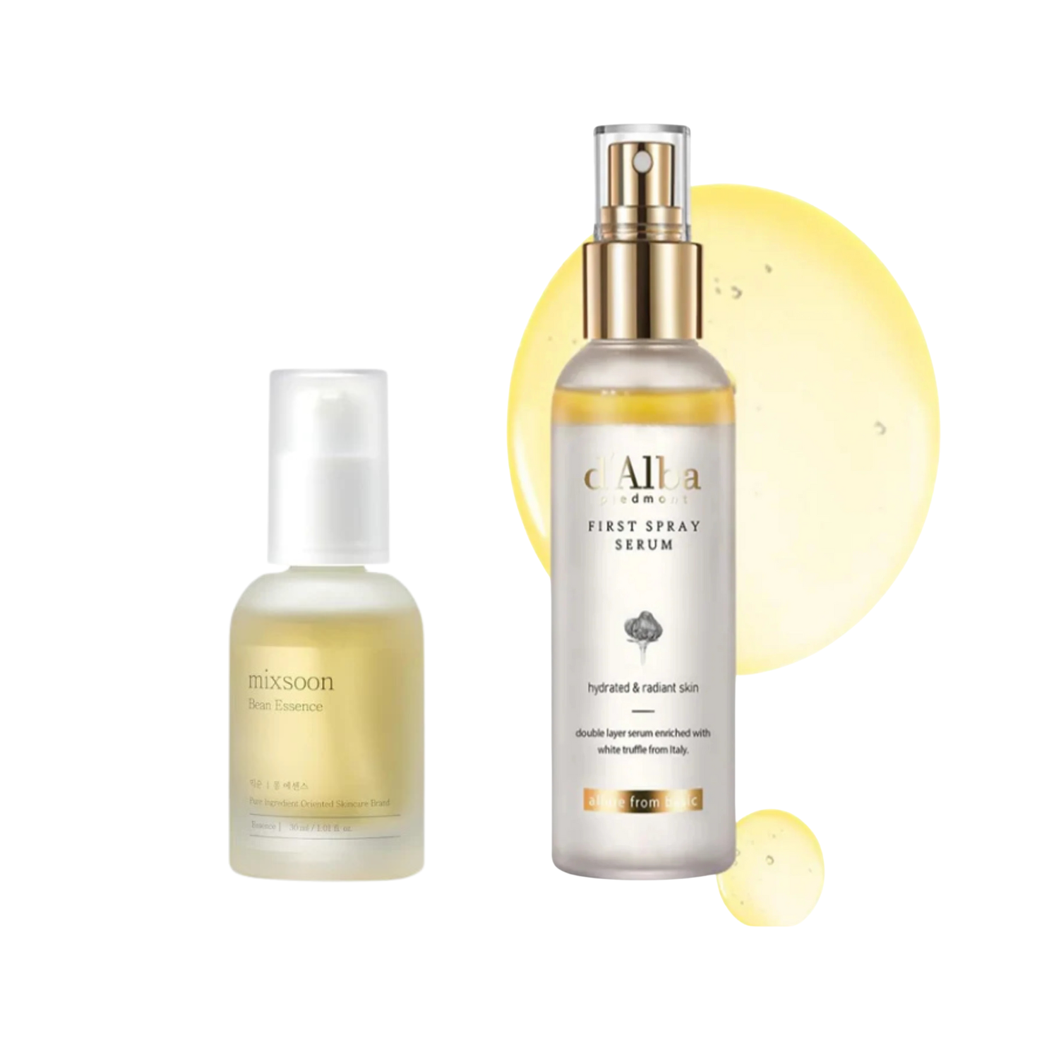 Dúo Radiante | Sérum en Spray de Trufa Blanca d'Alba + Esencia de Haba Mixsoon 