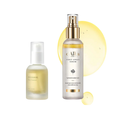 Dúo Radiante | Sérum en Spray de Trufa Blanca d'Alba + Esencia de Haba Mixsoon 