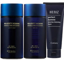Majesty Homme Middle-aged Men's Whitening Lotion + Soothing Skin 2-Piece Set + Foam Cleanser Aftershave for Skin Soothing and Firming Care