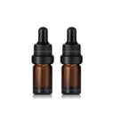 Premium Dropper Container (Brown) - 5ml Refill Dropper Bottle Locking Cap Aroma Cosmetic Essence Serum Glass Empty Bottle