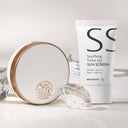 BEAUDIANI Glow Cover Cushion Pact 12g + Sun Cream 50ml Set SPF50+