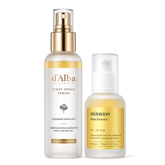 Radiance Duo | dAlba White Truffle First Spray Serum + Mixsoon Bean Essence