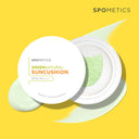 SPOMETICS Green Natural Big Sun Cushion Set (2 Cushions + 3 Refills)