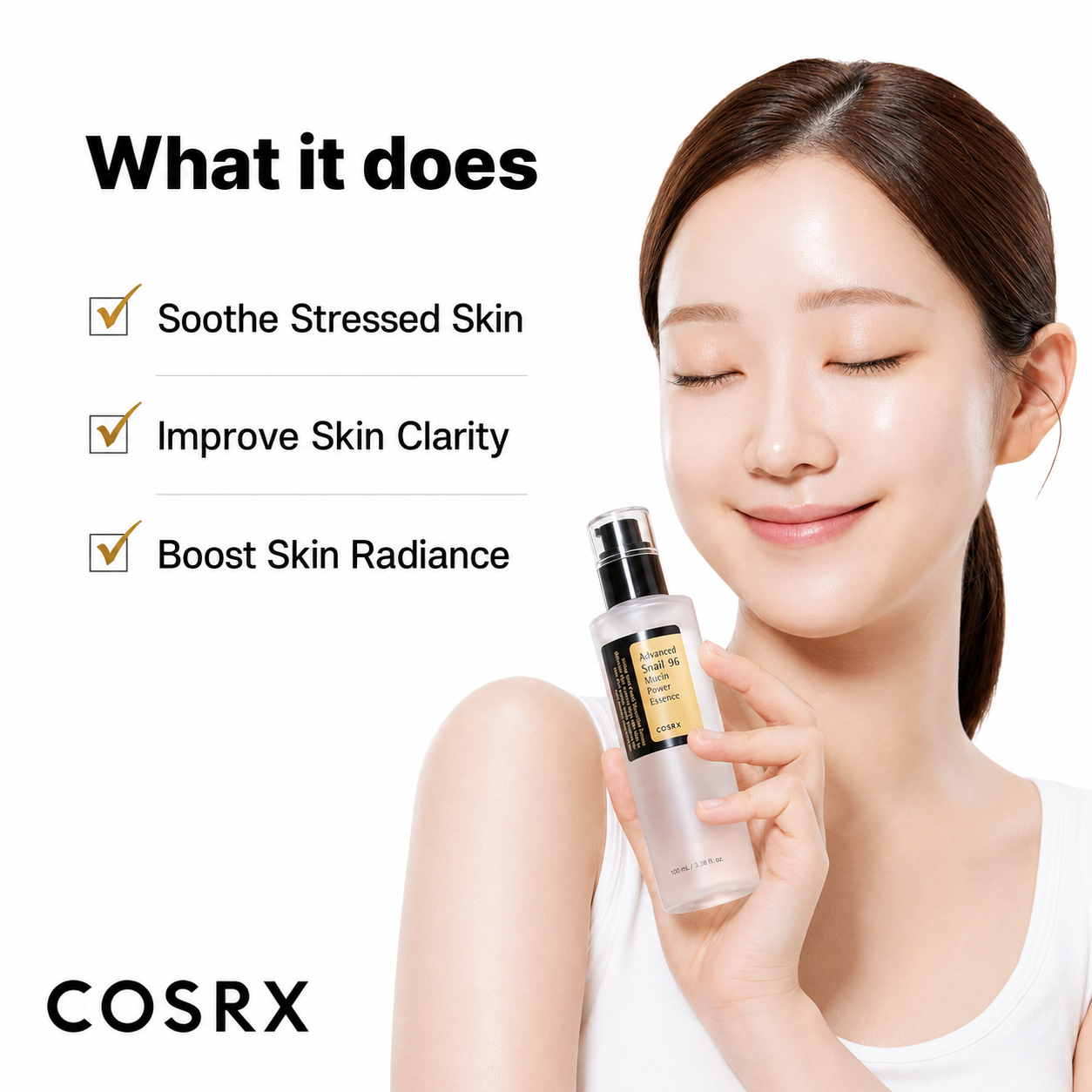 COSRX Snail Mucin 96% Power Repairing Essence 3.38 fl.oz 100ml