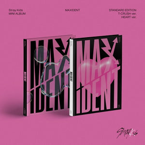 Stray Kids - MAXIDENT Edición Estándar CD+Beneficio de Reserva (Set T-Crush+Heart ver.) 
