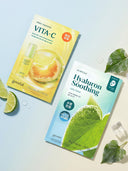 goodal Green Tangerine Vita C Blemish Care Serum Mask / Heartleaf Hyaluron Mask 5 Sheets (choose 1 of 2)