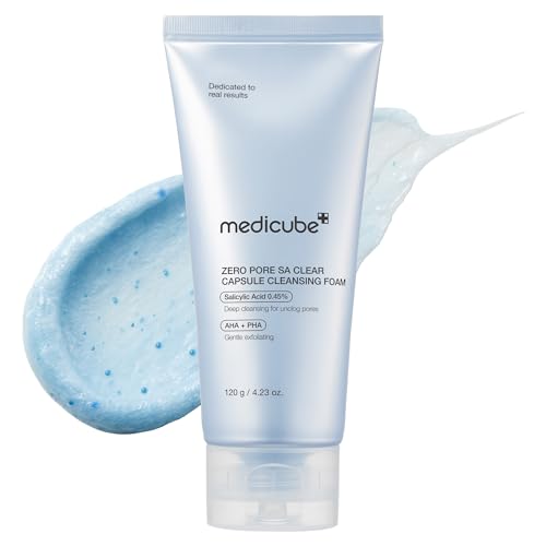 medicube Facial Cleanser Zero Pore Capsule Cleansing Foam, 4.23 oz