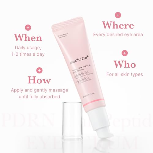 medicube Eye Serum with Salmon DNA PDRN & Pink Peptides, 1.01 fl.oz