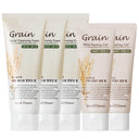 Medi Flower Grain Cleansing Foam 150ml x3 + Grain Mild Peeling Gel 100ml x2 Set