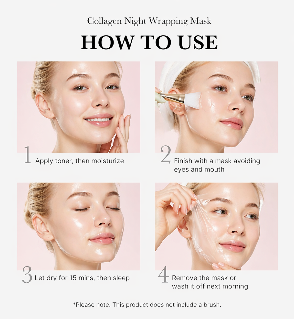medicube Collagen Overnight Wrapping Peel Off Facial Mask Pack (2.53 Fl.Oz/ 75ml)