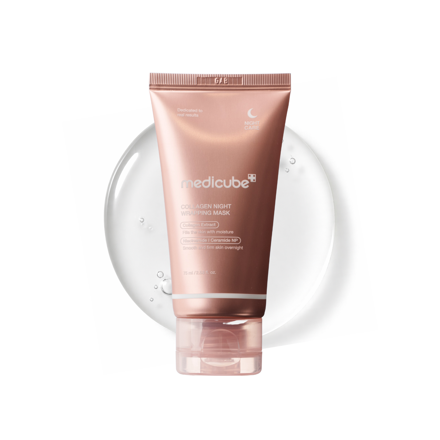 medicube Collagen Overnight Wrapping Peel Off Facial Mask Pack (2.53 Fl.Oz/ 75ml)