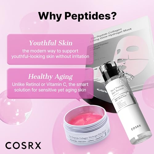 COSRX Pink Peptides Collagen Hydrogel Eye Patch, 60 Under Eye Patches