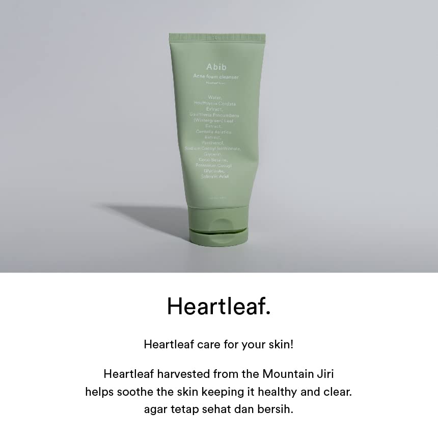 Abib Acne Foam Cleanser Heartleaf Foam (5.07 Fl.Oz /150ml)