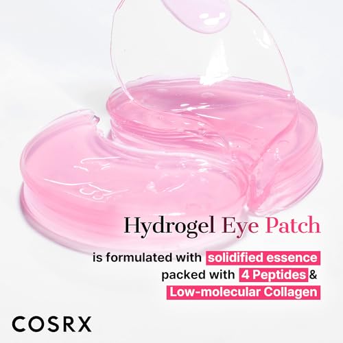 COSRX Pink Peptides Collagen Hydrogel Eye Patch, 60 Under Eye Patches
