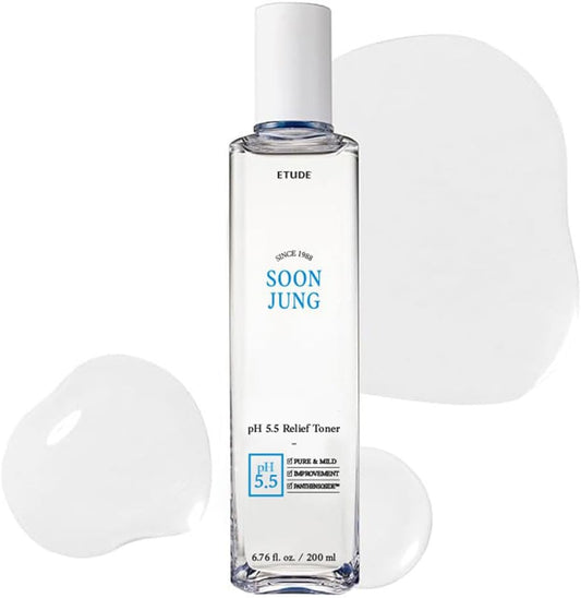 ETUDE House Soonjung pH5.5 Relief Toner(6.76 Fl.Oz /200ml)