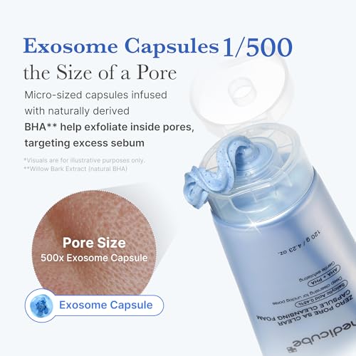 medicube Facial Cleanser Zero Pore Capsule Cleansing Foam, 4.23 oz