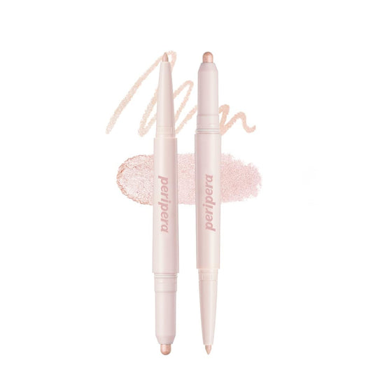 Peripera SUGAR TWINKLE DUO EYE SHADOW STICK (01 DEWY NUDE)