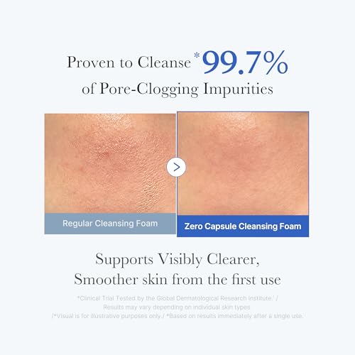 medicube Facial Cleanser Zero Pore Capsule Cleansing Foam, 4.23 oz