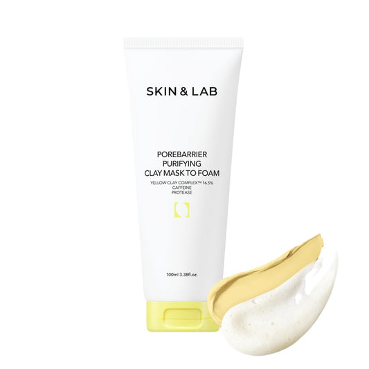 [SKIN&LAB] Porebarrier Purifying Clay Mask to Foam (3.38 Fl.Oz/ 100ml)