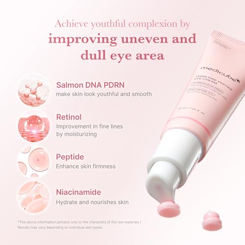 medicube Eye Serum with Salmon DNA PDRN & Pink Peptides, 1.01 fl.oz