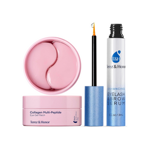 Eyelash Serum and Peptide Collagen Under Eye Patches Korean Skincare