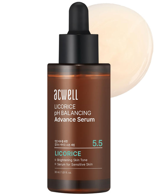 ACWELL Ampolla de suero facial avanzado equilibrante del pH con regaliz 