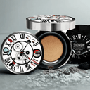 Shioneu Cushion compact foundation set with good coverage, long-lasting adhesion, No. 23 (main product + refill) × 1
