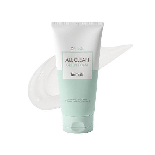 HEIMISH All Clean Green Foam Moisturizing Face Cleanser (5.3oz./150g)