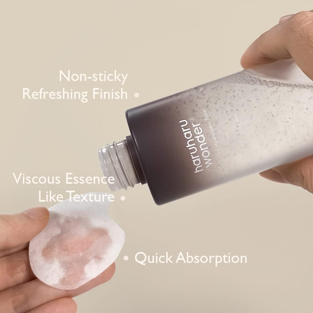 Tónico de ácido hialurónico de arroz negro Haruharu Wonder 