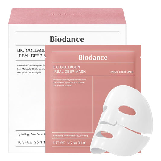 Mascarilla profunda Biodance Bio-Collagen Real (34 g * 16 unidades) 
