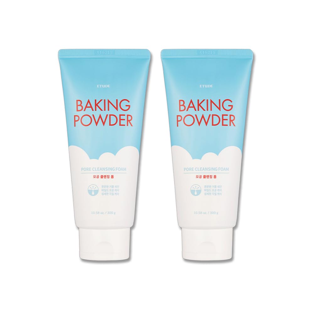 ETUDE 1+1 Baking Powder Pore Cleansing Foam SET 10.14 fl.oz*2(300ml*2)