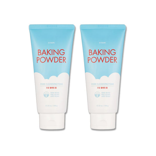 ETUDE 1+1 Baking Powder Pore Cleansing Foam SET 10.14 fl.oz*2(300ml*2)