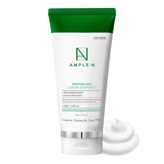 AMPLE:N Purifying Shot Cream Cleanser (5.07 Fl.Oz /150ml)