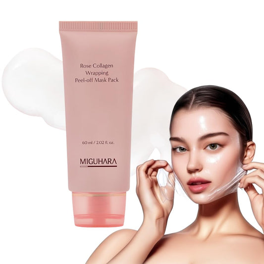 MIGUHARA Rose Collagen Wrapping Peel-off Mask Pack (2.02 Fl.Oz/ 60ml)