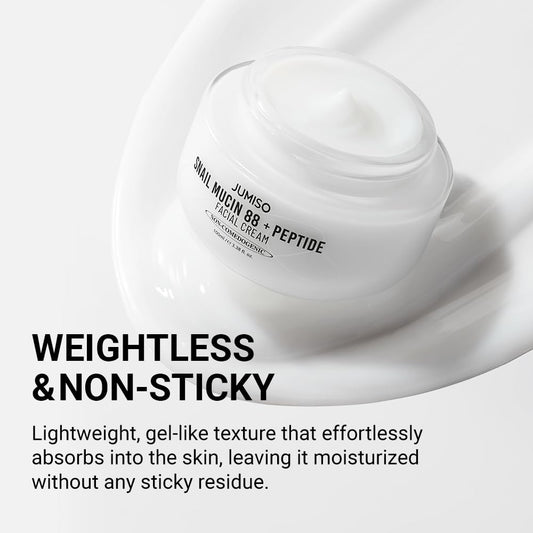 JUMISO Snail Mucin 88 + Peptide Cream (3.38 Fl.Oz/ 100ml)