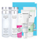 4-Piece Whitening Set (Whitening Toner + Whitening Lotion + Whitening Essence + Whitening Cream) + Large Size Cica Moisturizing Cream + 2 Face Masks